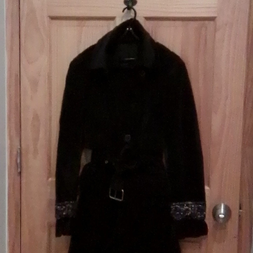 Atos Lombardini Velvet Coat With Beading